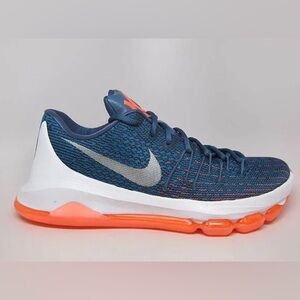 Nike Blue and Orange Athletic Shoes
